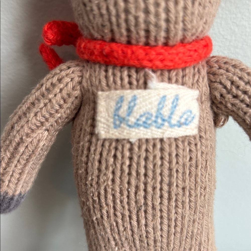 Blabla Pierre Bunny Rabbit Rattle Handmade Knit - Picture 7 of 7